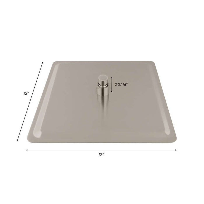 ZLINE 12 in. Oversized Bliss Shower Head in Brushed Nickel (BLS-H12-BN) dimensional diagram.