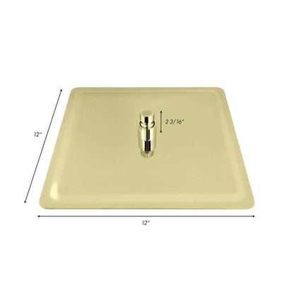 ZLINE 12 in. Bliss Shower Head in Polished Gold (BLS-H12-PG) dimensional diagram.