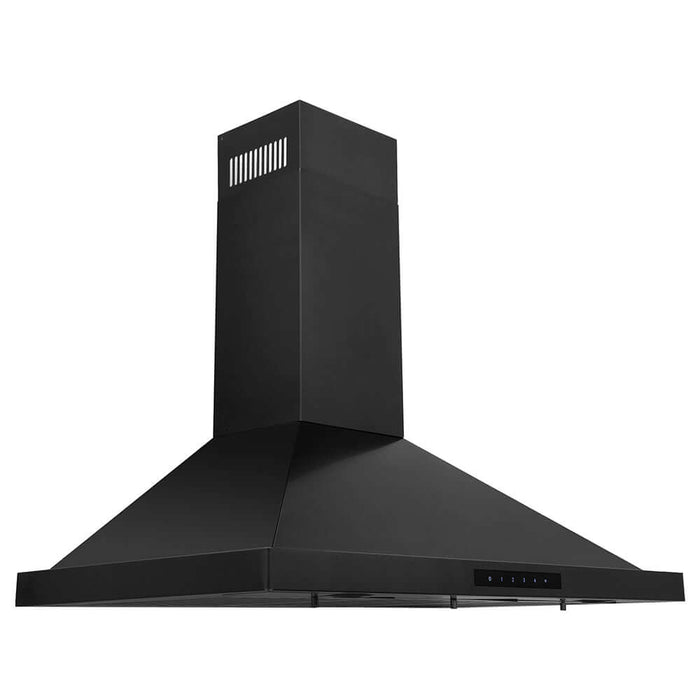 ZLINE 30 in. Convertible Vent Wall Mount Range Hood in Black Stainless Steel, Handle Open Box-Good Condition main image.