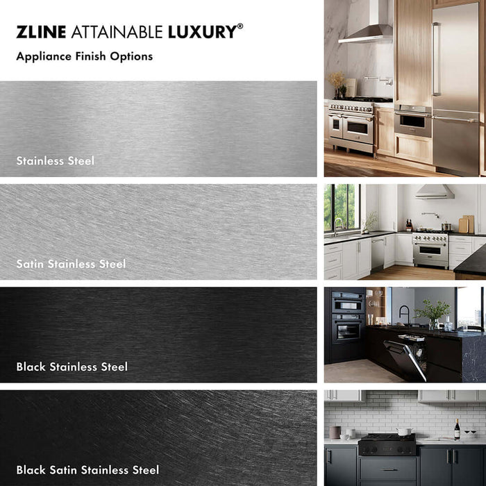 ZLINE 30 in. Convertible Vent Wall Mount Range Hood in Black Stainless Steel, Handle Open Box-Good Condition