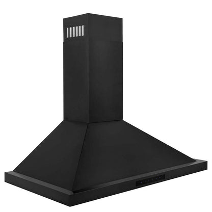 ZLINE 30 in. Convertible Vent Wall Mount Range Hood in Black Stainless Steel, Handle Open Box-Good Condition