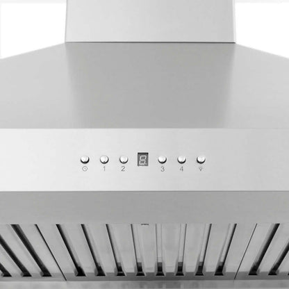 ZLINE 30 in. Convertible Vent Wall Mount Range Hood in Stainless Steel, Handle Open Box-Good Condition
