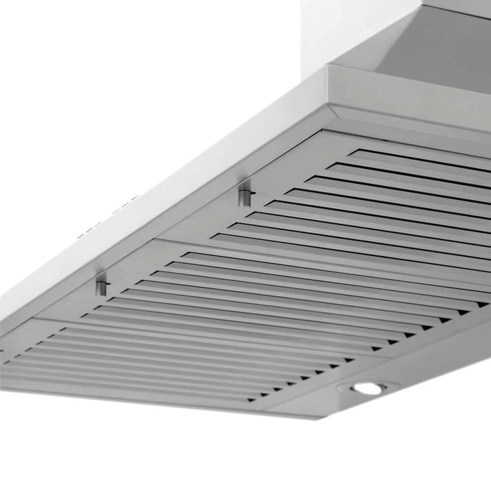 ZLINE 30 in. Convertible Vent Convertible Vent Wall Mount Range Hood in Stainless Steel, Handle Open Box-Good Condition