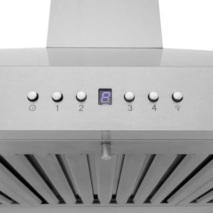 ZLINE 30 in. Convertible Vent Convertible Vent Wall Mount Range Hood in Stainless Steel, Handle Open Box-Good Condition