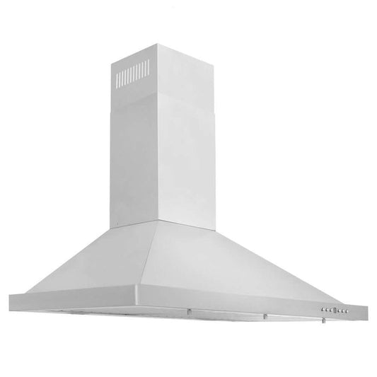 ZLINE 36 in. Convertible Vent Wall Mount Range Hood in Stainless Steel, Handle Open Box-Good Condition main image.