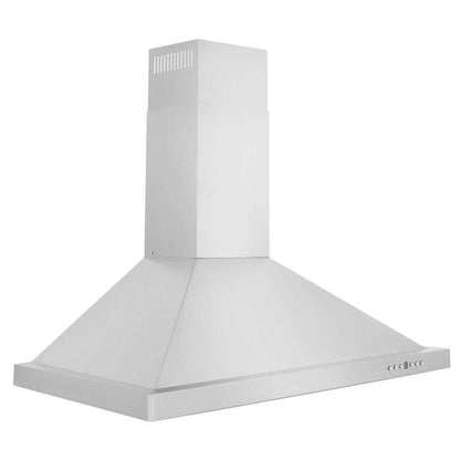 ZLINE 36 in. Convertible Vent Wall Mount Range Hood in Stainless Steel, Handle Open Box-Good Condition