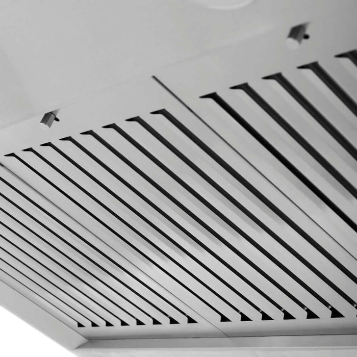 ZLINE 36 in. Convertible Vent Wall Mount Range Hood in Stainless Steel, Handle Open Box-Good Condition