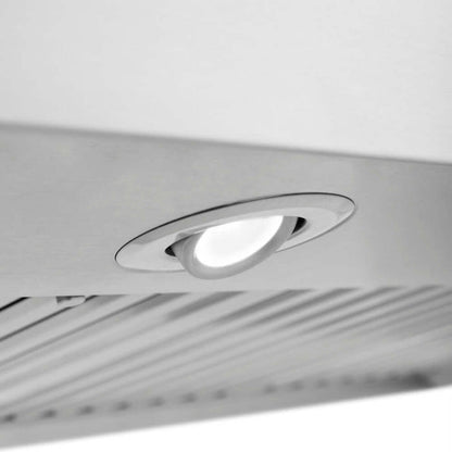 ZLINE 36 in. Convertible Vent Wall Mount Range Hood in Stainless Steel, Handle Open Box-Good Condition